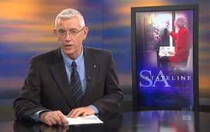 ABC Stateline story about the exhibition “Theatre Works” by Avril Thomas held at Flinders Medical Centre. 10 surgeons, anaesthetists and nursing staff took part during real live operations in the operating theatres. 42 original paintings and drawings were in the collection.