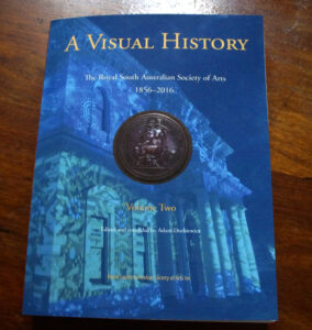 Visual History of South Australian Art book with Avril Thomas mentioned on two pages 