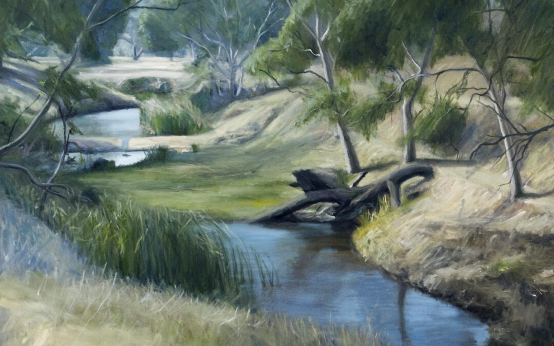 Oil Painting for Sale “The Creek”by Avril Thomas