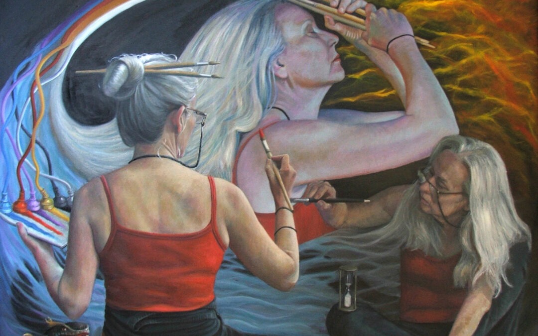 “The Artist”Oil painting by Adelaide Artist