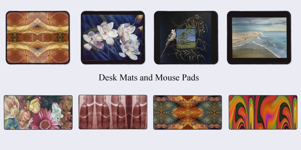 Desk Mats, Mouse pads,Desk mat, mouse pad, office decor, computer accessories, mouse pad shop, desk mat shop, decor ideas, decorating ideas, original art for sale, Australian Artist, affordable art for sale, Adelaide Artist, Avril Thomas,