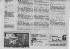 Advertiser, Archibald finalist Adelaide Artist Avril Thomas about portrait of Alexander Downer