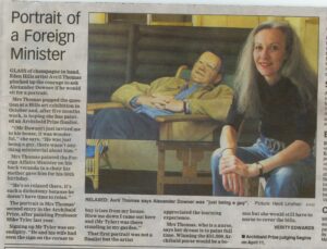 Advertiser, Archibald finalist Adelaide Artist Avril Thomas about portrait of Alexander Downer